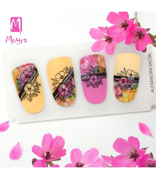 Plaque stamping 77 Moyra Blossometry