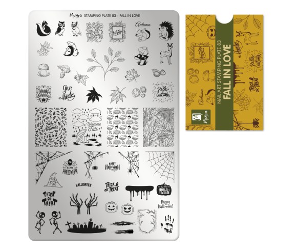 Plaque stamping 83 Moyra Fall in Love
