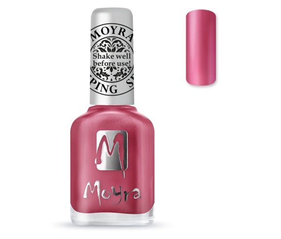 Moyra vernis stamping chrome rose