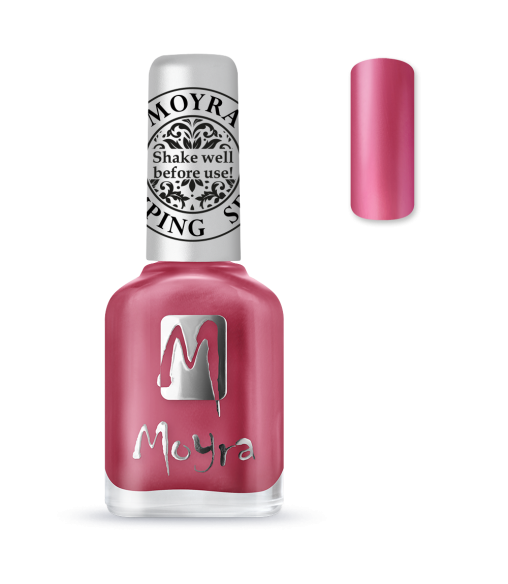 Moyra vernis stamping chrome rose