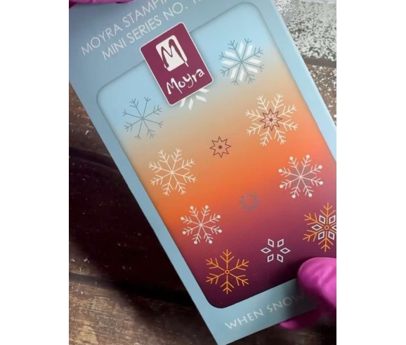 Moyra Mini Plaque Stamping Snowflakes