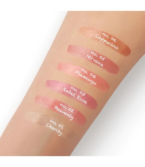 Make up GenZ Brillant à Lèvres Rebel Rose