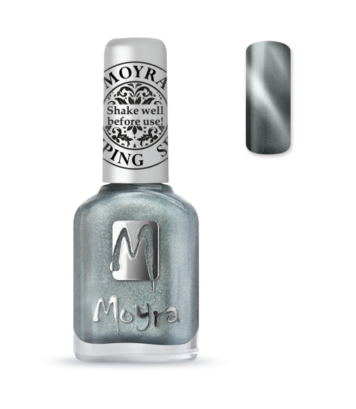 Moyra Vernis stamping Cat Eye Argent