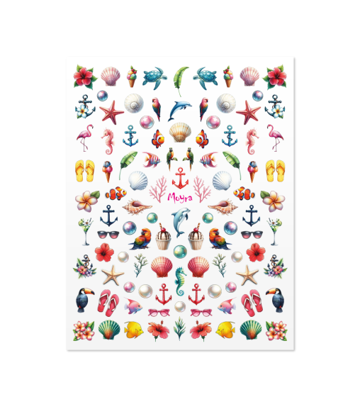 Autocollant pour ongles Moyra n° 30