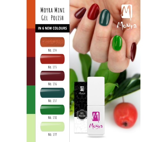 Collection Gel Polish Automne 2025 Moyra – 6 Couleurs, Économisez 5€
