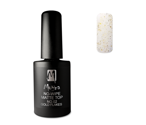 Moyra Finition Matte Gel  Gold Flake