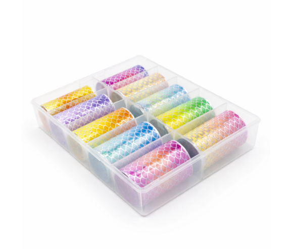 Feuilles Foils à motif sirène– Nail Art original