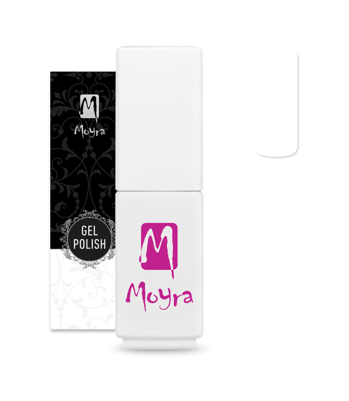 Moyra Mini Gel Polish 165 Snow – Vernis Semi-Permanent Blanc