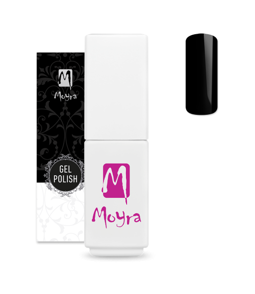 Moyra Mini Gel Polish 165 Black – Vernis Semi-Permanent noir
