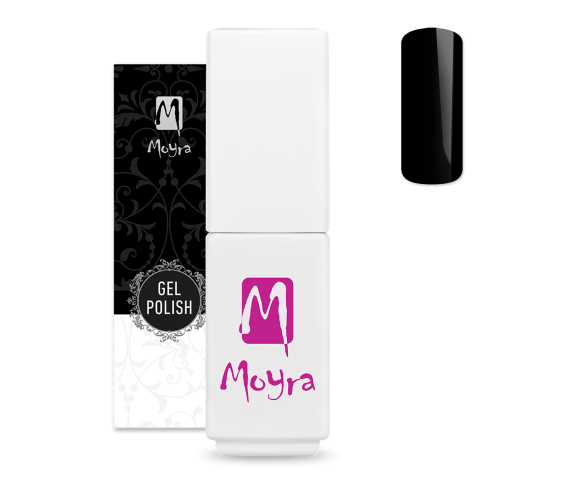 Moyra Mini Gel Polish 165 Black – Vernis Semi-Permanent noir