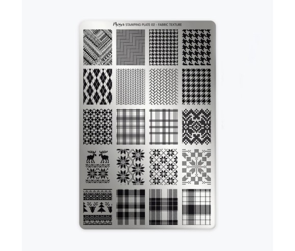 Plaque stamping 02 Moyra Fabric Texture