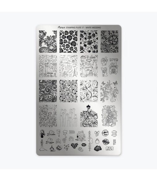 Moyra Plaque Stamping White wedding