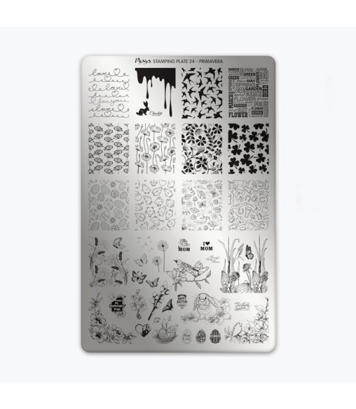 Plaque stamping 24 Moyra PRIMAVERA