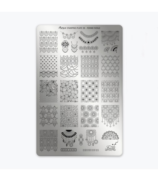 Plaque stamping 28 Moyra FEMME FATALE