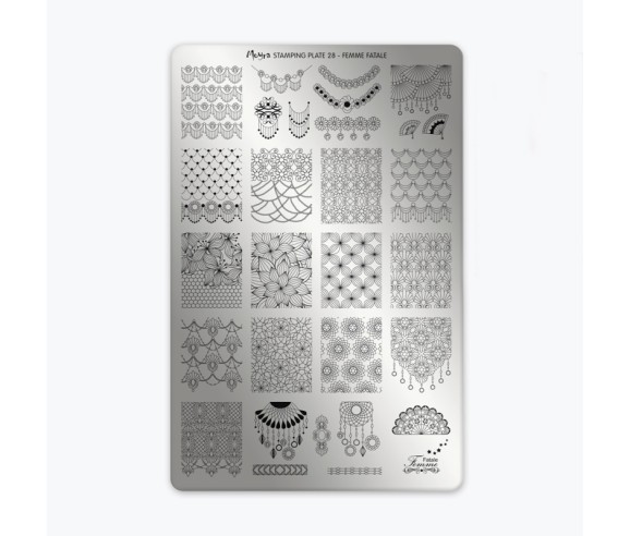 Plaque stamping 28 Moyra FEMME FATALE