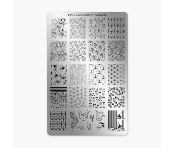 Plaque stamping Moyra 29 WATERWORLD