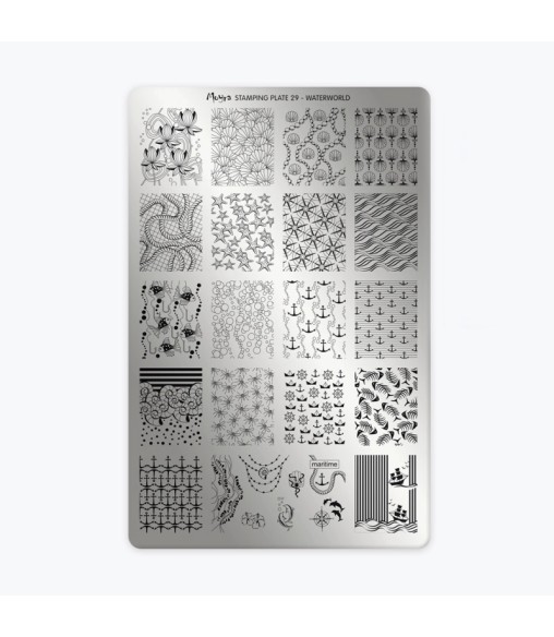 Plaque stamping Moyra 29 WATERWORLD