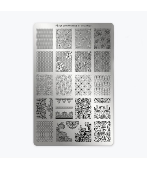 Plaque stamping 31 Moyra LACELOVE 2