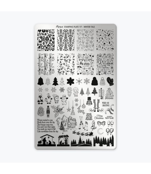 Plaque stamping Moyra 117 Winter Tale