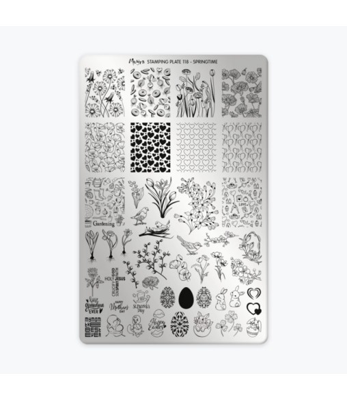 Plaque stamping Moyra 118 Springtime
