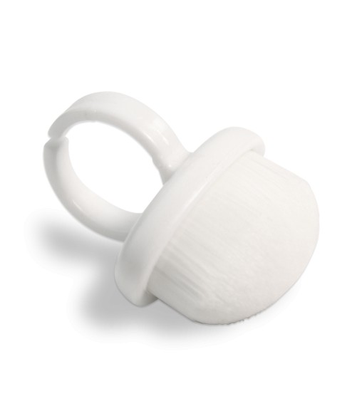 Brosse à manucure à fixer au doigt — nettoyage doux et précis de l'ongle
