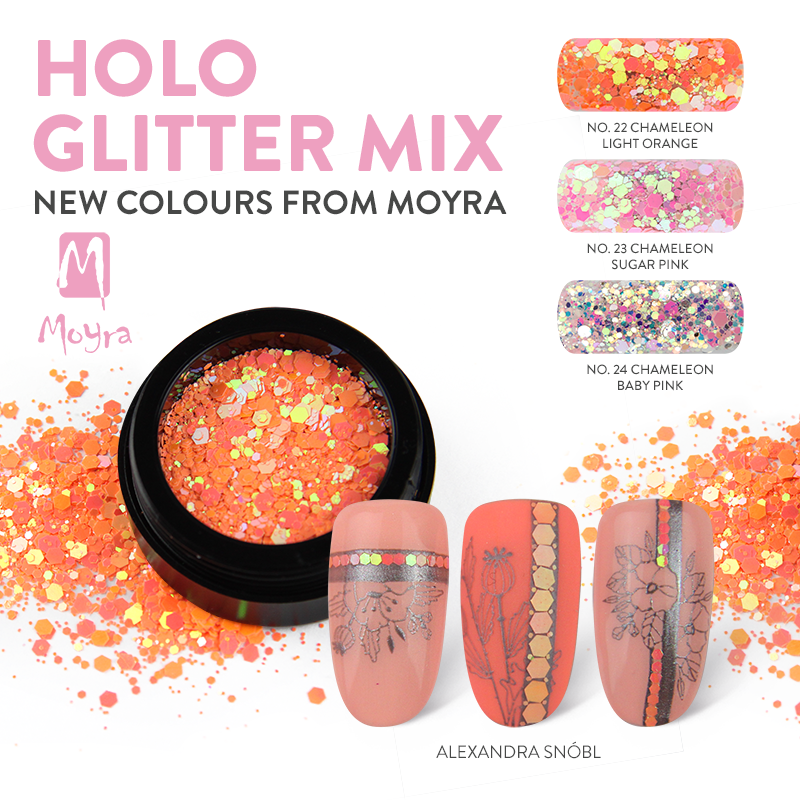 Nouveauté! Moyra Holo Glitter Mix en 3 nouvelles couleurs